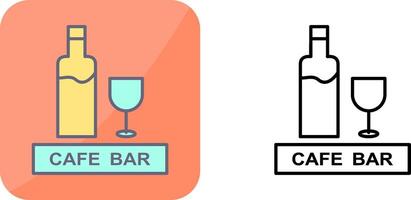 unico bevande bar icona design vettore