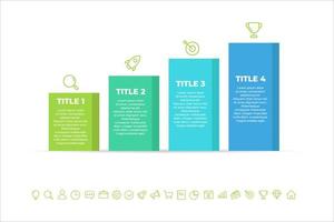 progettazione del modello di infografica aziendale. opzione modello infografica design vettore