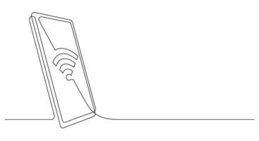 Wi-Fi Internet punto di accesso tecnologia telecomunicazione smartphone uno linea vettore