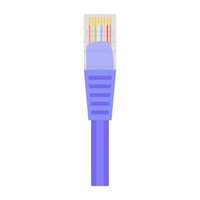 concetti di cavo ethernet vettore