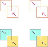 combinare icona design vettore