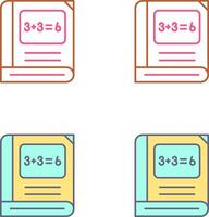 matematica icona design vettore