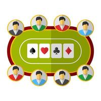 concetti di club di poker vettore