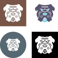 bulldog icona design vettore