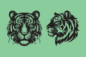 è un' elegante tigre viso illustrazione gratuito Scarica vettore