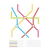 la metropolitana metropolitana città carta geografica. metropolitana trasporto sistema. pubblico trasporto vettore