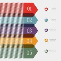 design creativo banner-freccia per infografica vettore