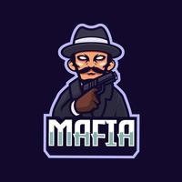 logo e-sport della mafia vettore