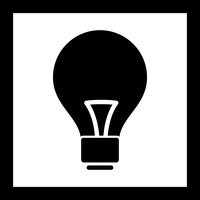 Icona della lampadina vettoriale