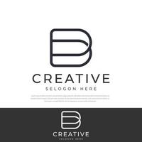 premium b vector logo luxury company logotype design vector line art