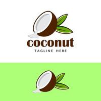 vettore di progettazione del modello di logo di cocco