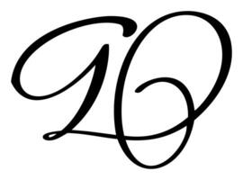 mano disegnato calligrafia lettera d. copione font logo. manoscritto spazzola stile fiorire vettore