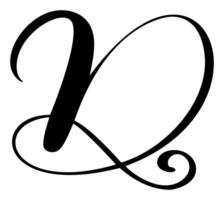 calligrafia mano disegnato lettera d. copione font logo icona. manoscritto spazzola stile vettore