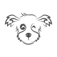 cane logo icona design vettore