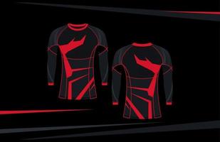 rash guard mma striscia rossa abs... vettore