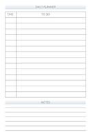 modello di diario del pianificatore personale quotidiano in classico stile rigoroso. calendario mensile pianificazione individuale minimalismo design sobrio per notebook aziendale vettore