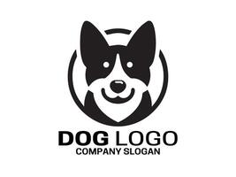 cane logo design illustrazione vettore