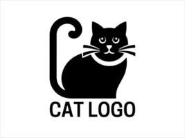gatto logo design. astratto icona simbolo illustrazione. vettore