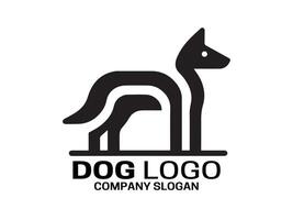 cane logo design illustrazione vettore