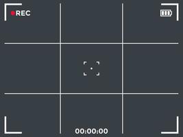 cornice dello schermo della fotocamera vettore