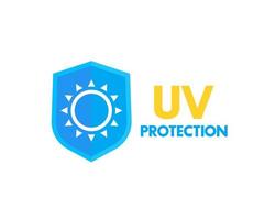 icona di protezione UV vettore
