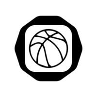 pallacanestro palla icona. pallacanestro logo icona vettore