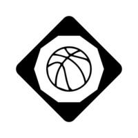 pallacanestro palla icona. pallacanestro logo icona vettore