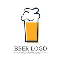 birra Vintage ▾ logo design modello vettore