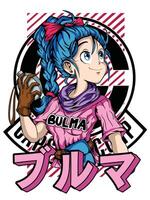 sfera del drago anime Bulma vettore