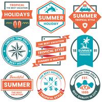 Summer Retro Vector Logo per banner