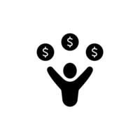 gratuito i soldi concetto linea icona. semplice elemento illustrazione. gratuito i soldi concetto schema simbolo design. vettore