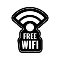 gratuito Wi-Fi etichetta vettore