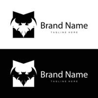 semplice nero silhouette design pipistrello logo illustrazione di un' ore notturne animale con un' minimalista concetto vettore