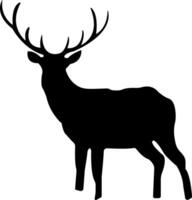 cervo silhouette icone illustrazione vettore