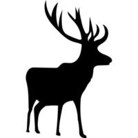 cervo silhouette icone illustrazione vettore