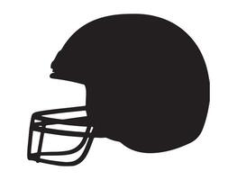 calcio casco silhouette su bianca sfondo vettore
