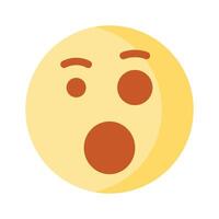 Oh mio Dio espressione emoji disegno, modificabile vettore
