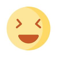 creativo di contento viso emoji nel moderno stile vettore