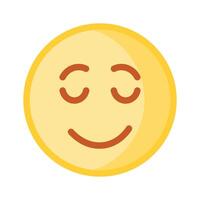 calma viso emoji icona, orgoglioso, freddo espressioni design vettore