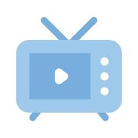 moderno di televisione, Vintage ▾ tv icona nel modificabile stile vettore