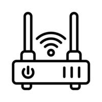 Wi-Fi router icona disegno, senza fili Internet fornitore vettore