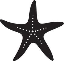 stella pesce silhouette illustrazione bianca sfondo vettore