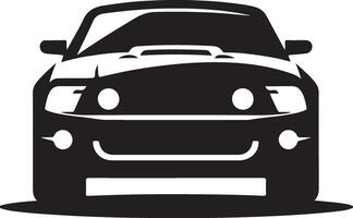 davanti auto silhouette settore automobilistico logo disegno, nero colore silhouette vettore