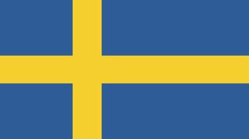 Svezia bandiera gratuito llustration vettore