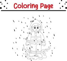 colorazione libro pagina per bambini vettore