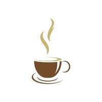 modello di logo del caffè vettore