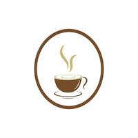 modello di logo del caffè vettore