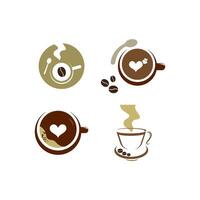 modello di logo del caffè vettore