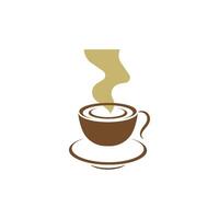 modello di logo del caffè vettore