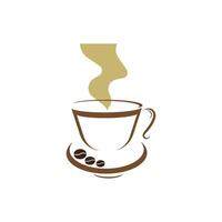 modello di logo del caffè vettore